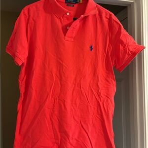 Ralph Lauren Men's Bright Red Polo Shirt